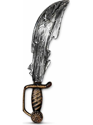 Akıllı Durak Eskitme Detaylı Plastik Korsan Kılıcı - 45 cm