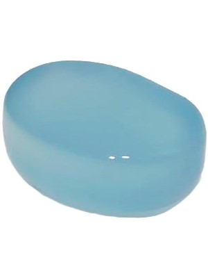 Hasyılmaz Kabaşon Kesim Doğal Aqua Kalsedon Taşı 10,75 Karat A011