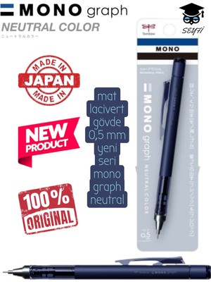 Mat Gövde 0,5 mm Yeni Seri Tombow Mono Graph Neutral