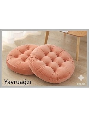 Ayzen Home 2li Pofidik Kare Meditasyon Minderi Oturma Yastığı Oyun Minderi 50CM x 50CM X7CM