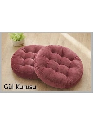 Ayzen Home 2li Pofidik Kare Meditasyon Minderi Oturma Yastığı Oyun Minderi 50CM x 50CM X7CM