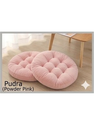 Ayzen Home 2li Pofidik Kare Meditasyon Minderi Oturma Yastığı Oyun Minderi 50CM x 50CM X7CM