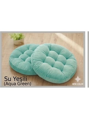 Ayzen Home 2li Pofidik Kare Meditasyon Minderi Oturma Yastığı Oyun Minderi 50CM x 50CM X7CM