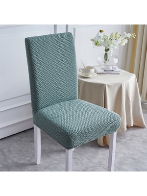 ELHAS Likrali Kumaş Tuğla Desenli Sandalye Örtüsü, Lastikli, Esnekli,kaliteli Sandalye Kılıfı 1 Adet