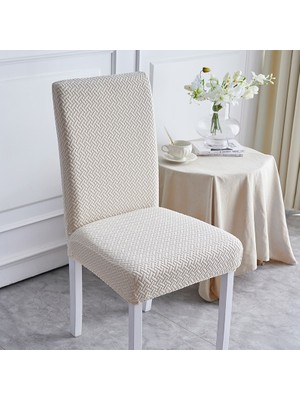 ELHAS Likrali Kumaş Tuğla Desenli Sandalye Örtüsü, Lastikli, Esnekli,kaliteli Sandalye Kılıfı 1 Adet