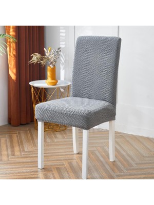 ELHAS Likrali Kumaş Tuğla Desenli Sandalye Örtüsü, Lastikli, Esnekli,kaliteli Sandalye Kılıfı 1 Adet