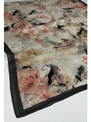 Şehr-i Şal Rami Organik Baskılı Şal -3607-03