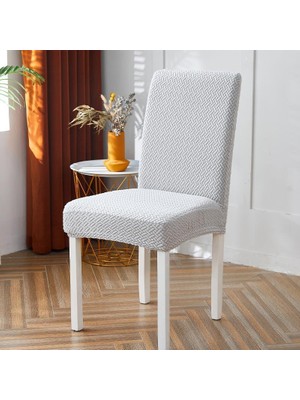 ELHAS Likrali Kumaş Tuğla Desenli Sandalye Örtüsü, Lastikli, Esnekli,kaliteli Sandalye Kılıfı 1 Adet