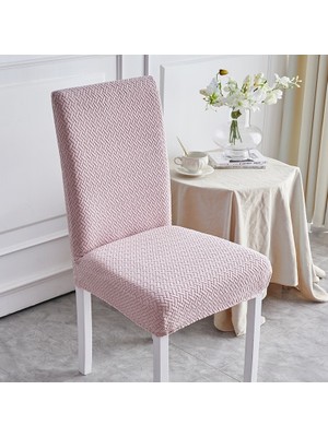 ELHAS Likrali Kumaş Tuğla Desenli Sandalye Örtüsü, Lastikli, Esnekli,kaliteli Sandalye Kılıfı 1 Adet