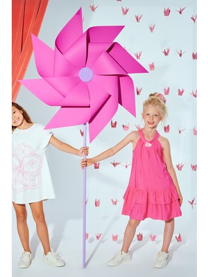 SheShe Pembe Halter Yaka Parti Elbisesi