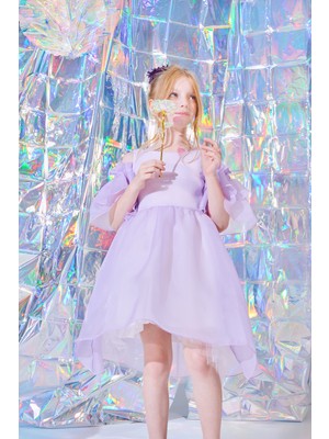 SheShe Açık Omuzlu Organza Elbise