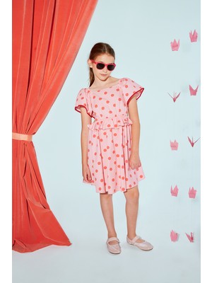 SheShe Benekli Pembe Elbise