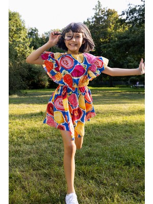 SheShe Çilek Desenli Elbise