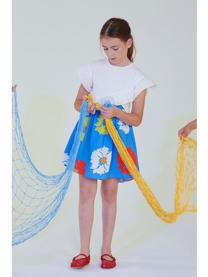 SheShe Kısa Kollu Çiçekli Elbise