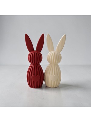 3D Tasarım Minimal Tavşan Dekor (2li Ürün