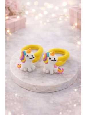 Nati Co Çocuk Lastik Toka Seti – 2 Adet Sevimli Saç Tokası