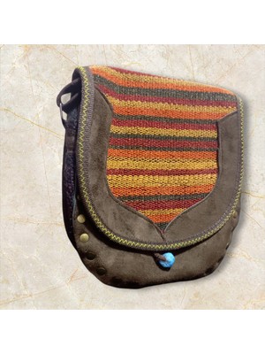Öykücanbu Otantik Kilim & Süet Kadın Omuz