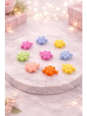 Nati Co Renkli ve Eğlenceli Çiçekli Kız Çocuk Tokası