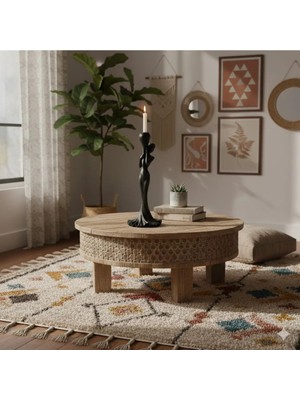 Tual Hobi Sanat Dekoratif Kadın Figürlü Şamdan & Mumluk (39X16CM) Büyük Boy Ev ve Ofis Dekorasyon Biblo Obje