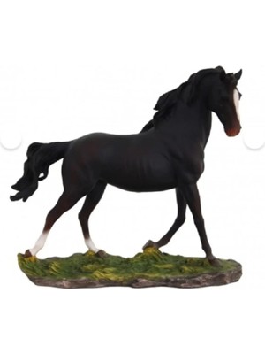 Dekoromi Dekoratif Yürüyen At Heykel Biblo 25X24 cm