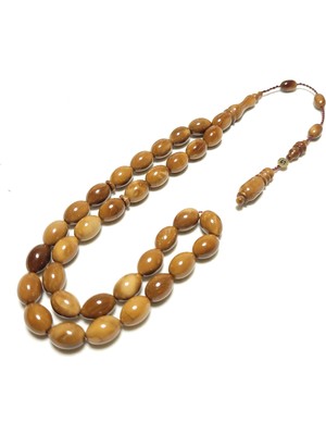 KENZİDAR 🥇Usta Işi Kuka Tesbih Badem 8X11,5 Mm.