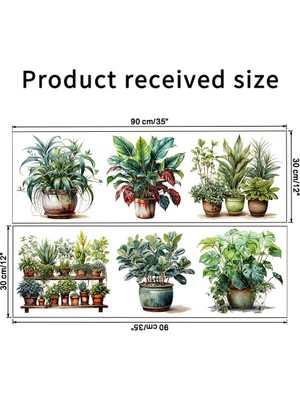 NW NessiWorld 6 Li Sticker Saksılı Çiçek Modelleri MC-480C