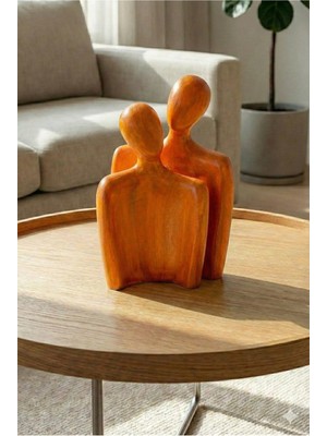 Tual Hobi Sanat Dekoratif Evli Sevgili Aşk Çiftleri Heykel Biblo ve Obje (24X16CM) Seni Seviyorum Aşk Dekorasyon