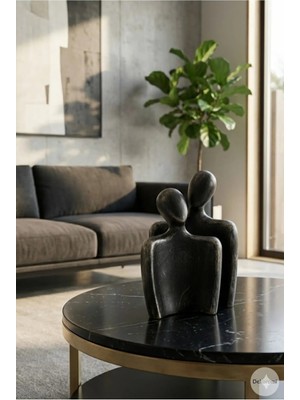 Tual Hobi Sanat Dekoratif Evli Sevgili Aşk Çiftleri Heykel Biblo ve Obje (24X16CM) Duygusal Trend Dekorasyon