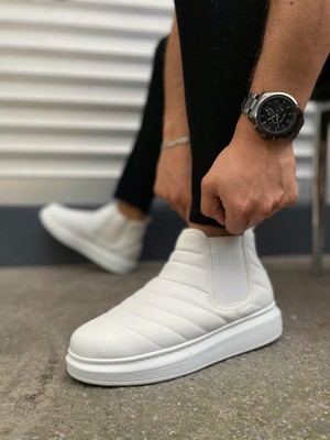 Pabucmarketi Beyaz Lastikli Erkek Sneaker Bot