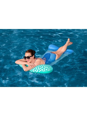 Toha Best Way Fileli Deniz Yatağı - 124X80 cm Serin Tutan Şişme Havuz Yatağı Su Hamağı