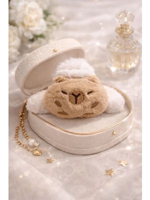 Nati Co Peluş Ayıcık Mandal Toka | Yumuşak Dokulu Sevimli Saç Tokası (12CM)