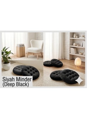 Ayzen Home 2li Pofidik Kare Meditasyon Minderi Oturma Yastığı Oyun Minderi 60CM x 60CM X7CM