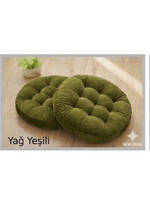 Ayzen Home 2li Pofidik Kare Meditasyon Minderi Oturma Yastığı Oyun Minderi 60CM x 60CM X7CM