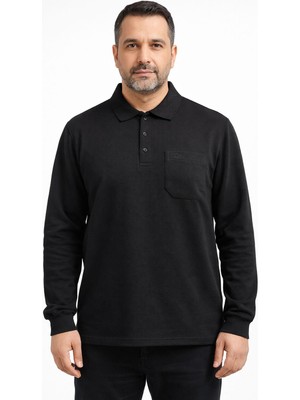 Simenti Regular Fit Polo Yaka Uzun Kol Sweatshirt - 7566