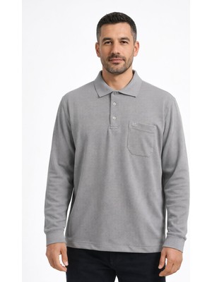 Simenti Regular Fit Polo Yaka Uzun Kol Sweatshirt - 7567