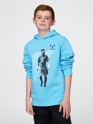 Gap Erkek Çocuk Açık Mavi Messi Grafik Sweatshirt