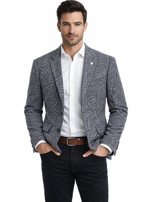 Suitmen Erkek Tek Spor Ceket 4 Drop Çift Yırtmaçlı Mevsimlik BGL-ST05331