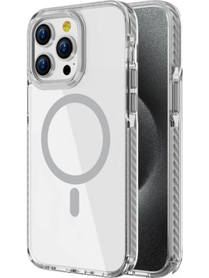 Apple iPhone 14 Pro Max Uyumlu Kılıf M-Safe Şarj Özellikli Airbagli Takılabilir Askı Aparatlı Zore Nana Kapak