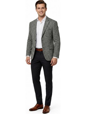 Suitmen Erkek Tek Spor Ceket 4 Drop Çift Yırtmaçlı Mevsimlik BGL-ST05331
