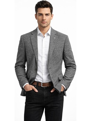 Suitmen Erkek Tek Spor Ceket 4 Drop Çift Yırtmaçlı Mevsimlik BGL-ST05331