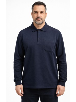 Simenti Regular Fit Polo Yaka Uzun Kol Sweatshirt - 7566