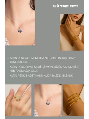 Sinerjim 3'lü Takı Seti ( Fırsat Ürünü ) -  SNJ-SET3001