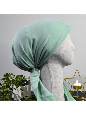 Anatölye Su Yeşili Tülbent Eşarp Bone - Kaymaz Terletmez (Kaymayan)