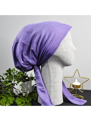 Anatölye Lila Tülbent Eşarp Bone - Kaymaz Terletmez (Kaymayan)