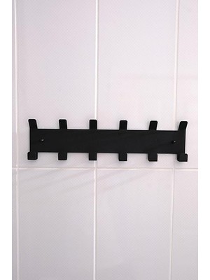 Metal Siyah Amerikan Kapı Arkası Yapışkanlı Askılık Banyo Askılık ve Duvar Askısı MT84S