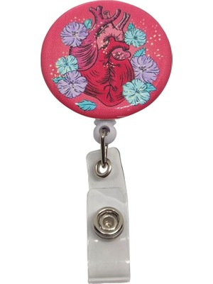 Anatomik Kalp Damla Baskı Yoyo ve Yaka Kartlığı