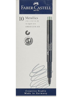 Metalik Markör Buz Mavisi, 10'lu