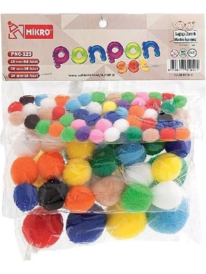 Ponpon Set 10-20-30MM PNC-123 PNC123