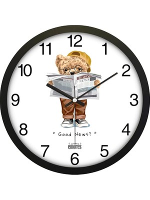 30 cm Gerçek Cam Sessiz Mekanizma Duvar Saati