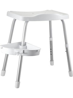 M-KV35-01 Apollo Duşlu Banyo Taburesi, Beyaz